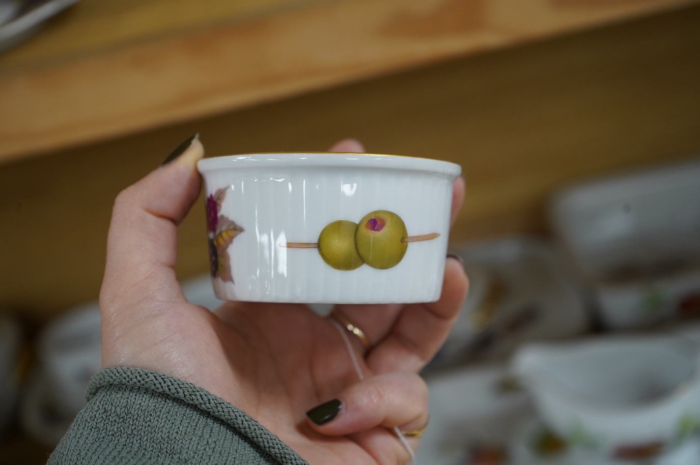 A collection of Royal Worcester Evesham dinnerware to include tureens, dishes and a sauce boat, largest 32cm wide. Condition - fair